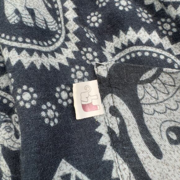 The Elephant Pants Elephant Print Boho Hippie Lightweight Pants Women's Size M - Picture 6 of 9